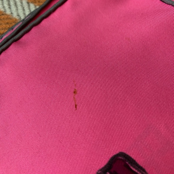 Hermes “Paddock”Pink and Purple Patterned Scarf - Picture 9 of 9